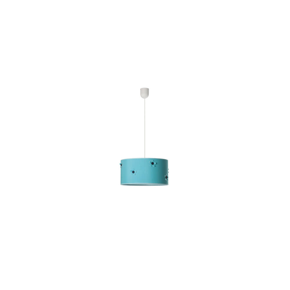 Colgante Boton Turquesa 1xe27 Regx35d