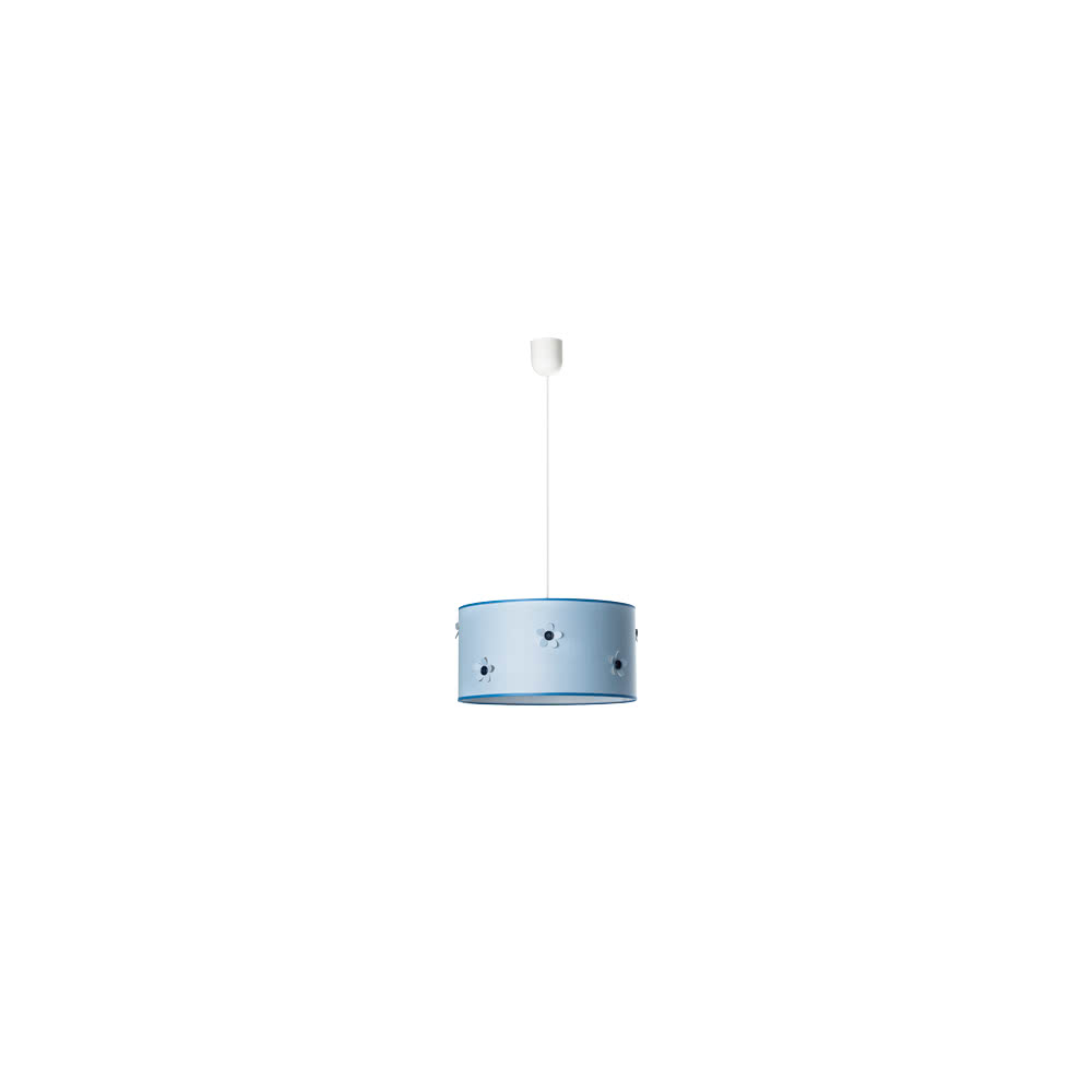 Colgante Boton Celeste 1xe27 Regx35d