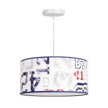 Colgante Serie Dorsal 1xe27 Azul Regx35d