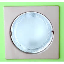 Downlight Empotrar 1xe27  9x18,8x18,8 Cm S/bom.cuadrad.niquel  Corte 17d