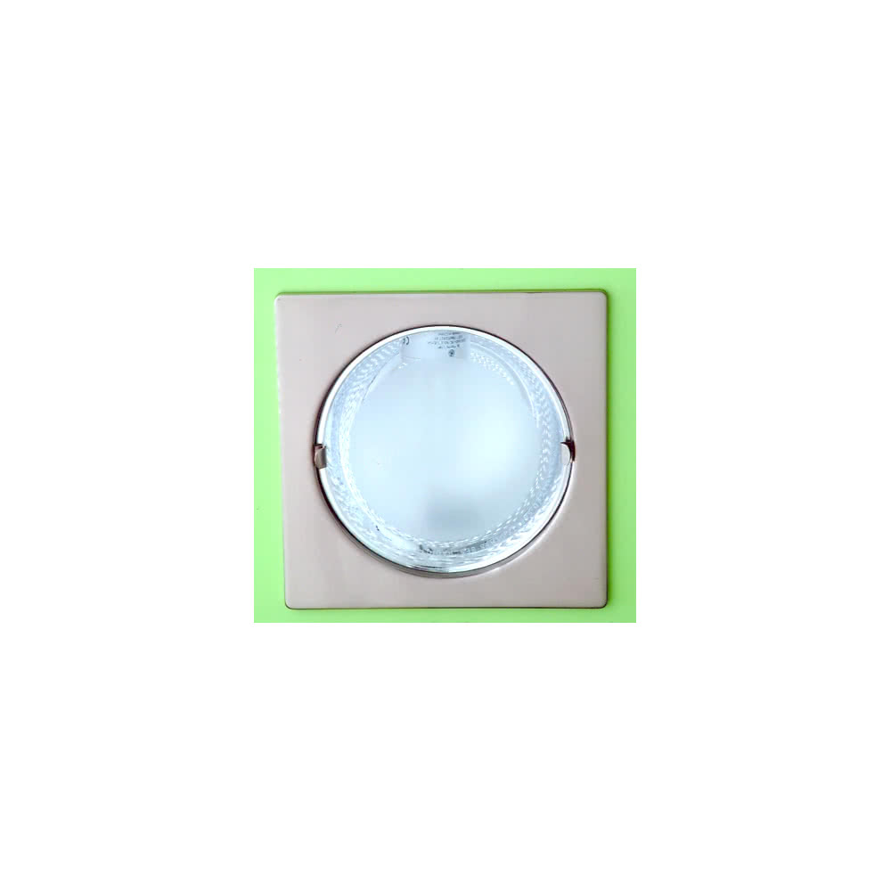 Downlight Empotrar 1xe27 9x18,8x18,8 Cm S/bom.cuadrad.niquel Corte 17d