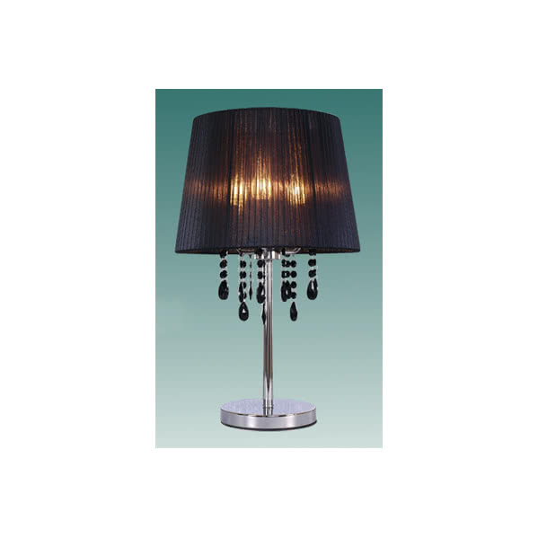Sobremesa Cromo Negro C/cris.oval 3xe14 57x33 Sobremesa Cromo Negro C/cris.oval 3xe14 57x33
