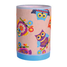 Sobremesa Serie Buhos Lila 1xe27 19x13d