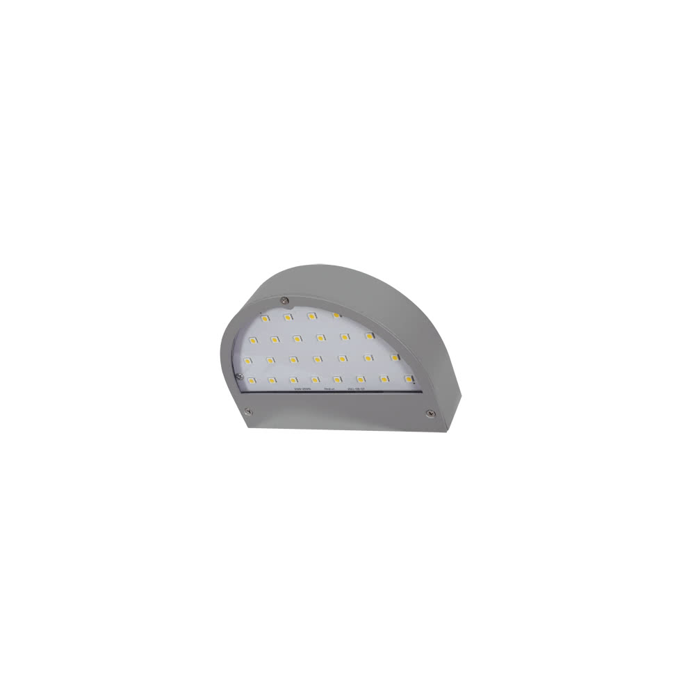 Aplique Exterior Juba Gris Led 5w 450lm Ip54 (18x13x4,5)4000k
