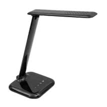Flexo De Led Phyton Negro  5,2w 3000-5000-6000k 500lm 34x28x15 Cm Articulable, Tactil Y Plegable