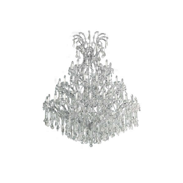 Lampara Maria Teresa Serie Monaco Cromo 60xe14 200x155 Lampara Maria Teresa Serie Monaco Cromo 60xe14 200x155