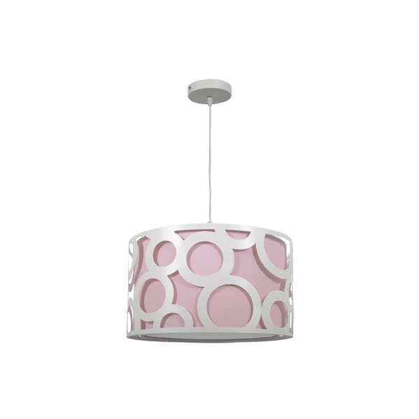 Colgante Serie Orlando Rosa/blanco 1xe27 (regx30) Colgante Serie Orlando Rosa/blanco 1xe27 (regx30)
