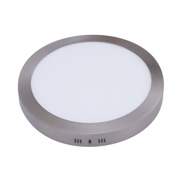 Downlight Sup. Red. Aquiles Led 24w Niquel 1800lm 30dx4h 6500k