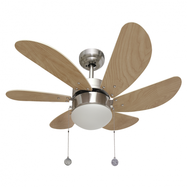 Ventilador Niquel Delfin 6 Aspas Haya 1xe27 41x65 D Ventilador Niquel Delfin 6 Aspas Haya 1xe27 41x65 D