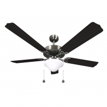 Ventilador Niquel Orion 5 Aspas Wengue 2xe27 50x132d