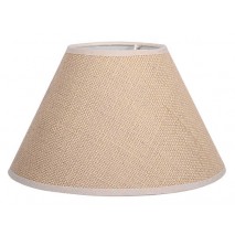 Pantalla Conica Saco Serie Flora Pinza Beis (14x8x9.5)