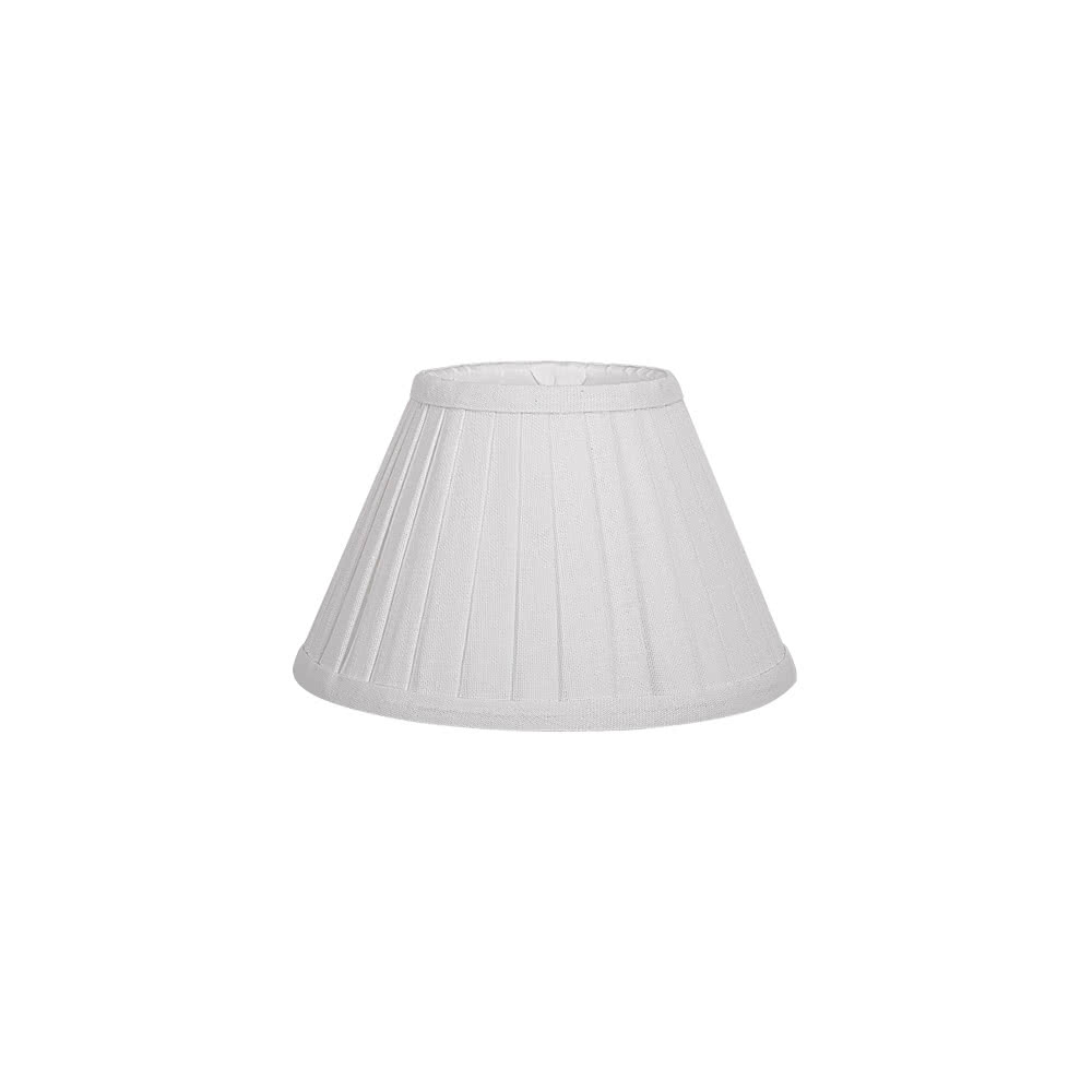 Pantalla Conica Plisada Gracia Pinza Beis (14x8x9.5)