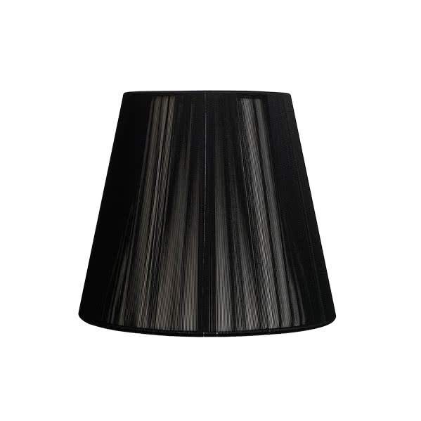 pantalla Conica Hilo Indira Pinza Negra (14x8x9.5)