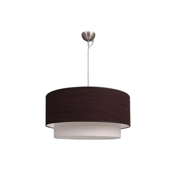 Colgante Planetario Doble Cilind Marron/bl 2xe27 (regx50)