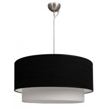 Colgante Planetario Doble Cilind Negro/bl 2xe27 (regx50)