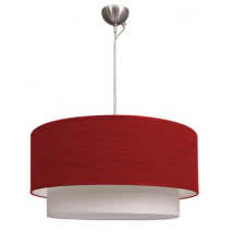 Colgante Planetario Doble Cilind Rojo/bl 2xe27 (regx50)