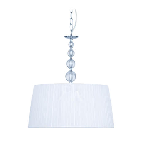 Colgante Peq Serie Alabama Blanco/cromo 2xe27 45x Colgante Peq Serie Alabama Blanco/cromo 2xe27 45x