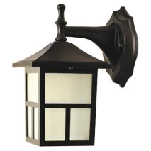 Aplique Exterior5w 6000k Sara Negro  Sensor Luz 420lm 20x14x16 Cm