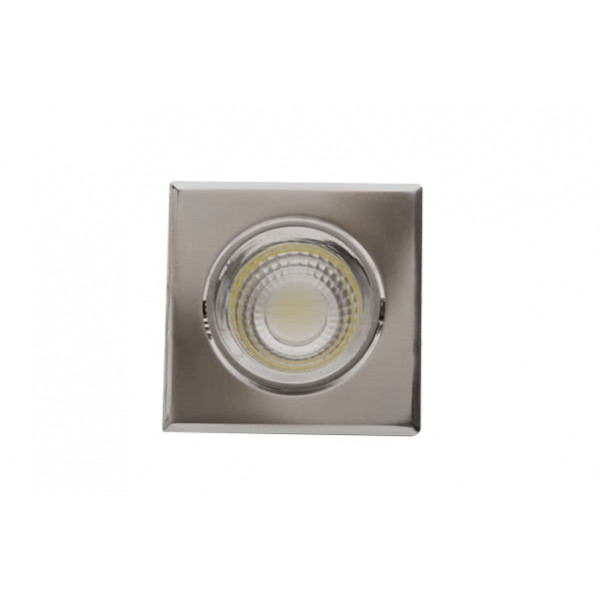 Empotrable Cuadrado Led Urano 5w 450lm 4000k Niquel 9.5x9.5