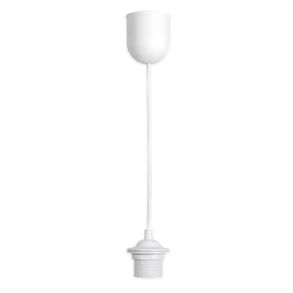 Montura Plastico Blanca 1xe27 60cm Montura Plastico Blanca 1xe27 60cm