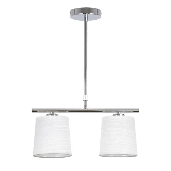 Lampara Serie Poema Blanco/cromo 2xe14 Regx40 Lampara Serie Poema Blanco/cromo 2xe14 Regx40