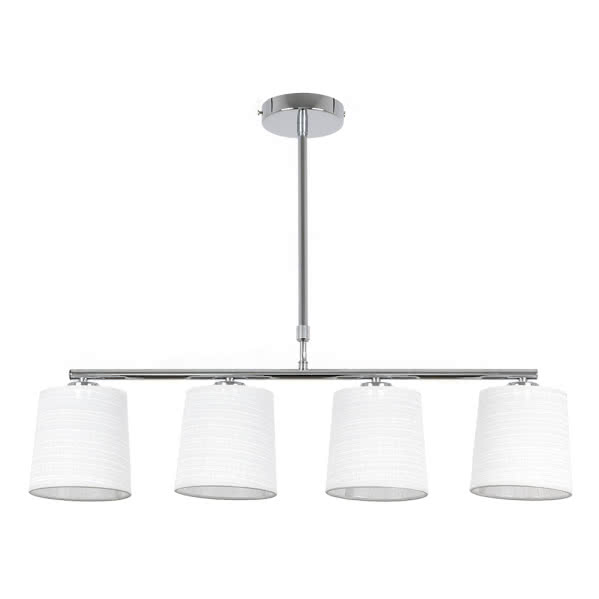 Lampara Serie Poema Blanco/cromo 4xe14 Regx75 Lampara Serie Poema Blanco/cromo 4xe14 Regx75