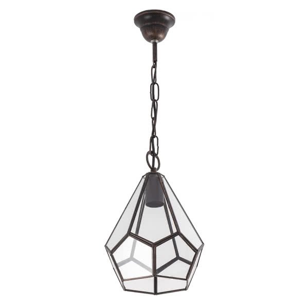 colgante Osuna Cobre 1xe27 Regx20x20 Cm