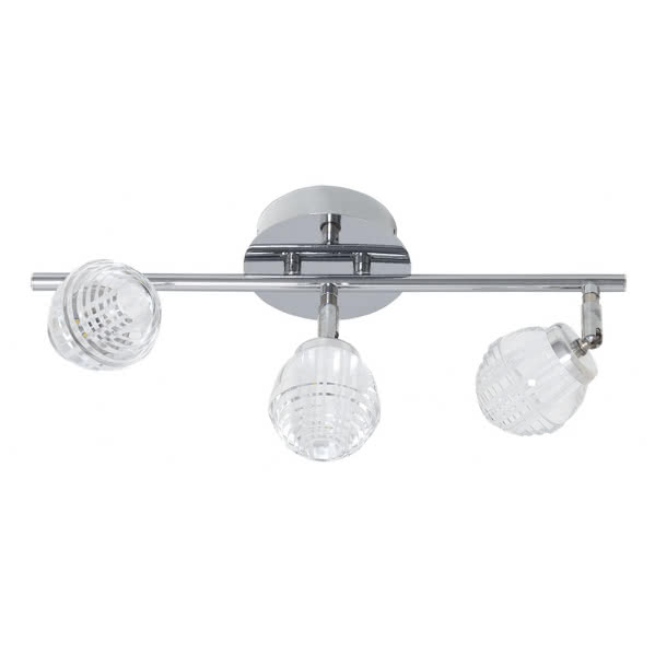 Regleta Virgo Cromo 3x5w Led 1200lm 4000k 17x50x14