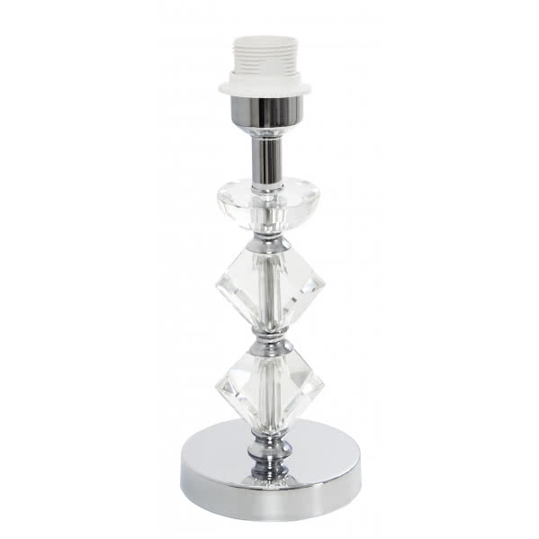 Armazon Sob. Cristal Mediano Cromo 1xe27 Valeria 32x12 Armazon Sob. Cristal Mediano Cromo 1xe27 Valeria 32x12
