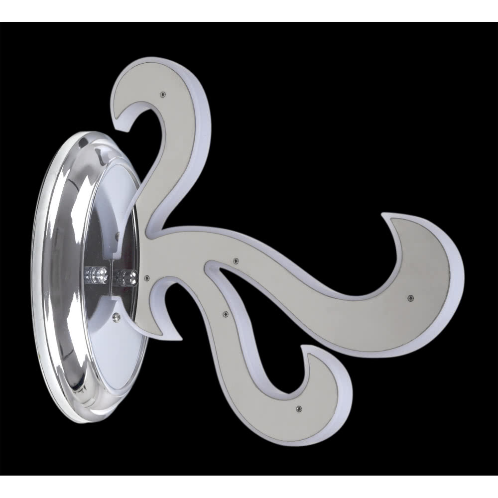 Aplique Led Fuego 1 L Cromo 9w 360lm 4000k 23x12x26,5