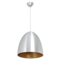 Colgante Alvaro 1xe27 Aluminio/oro Regx30x30 Cm