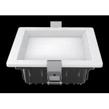 Downlight Led Intego Pro Cuadrado 21w 1130lm 6x14x14  Cm Blanco 6400k Corte 12x12 Cm