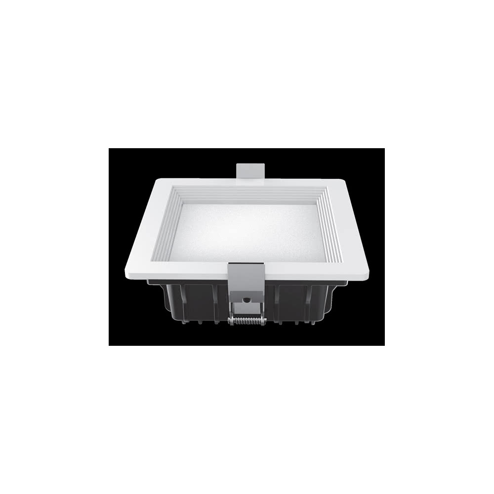 Downlight Led Intego Pro Cuadrado 21w 1130lm 6x14x14 Cm Blanco 6400k Corte 12x12 Cm