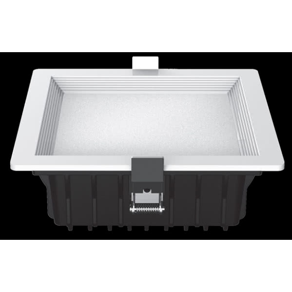 downlight Led Intego Pro Cuadrado 26w 1490lm 7x18x18 Cm Blanco 6400k Corte 15,5x15,5 Cm
