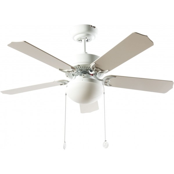 Ventilador Blanco Heracles 5 Aspas Blanca/colores 2xe27 107 D.