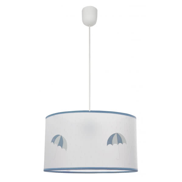 colgante Lluvia 1xe27 Celeste Regx30d