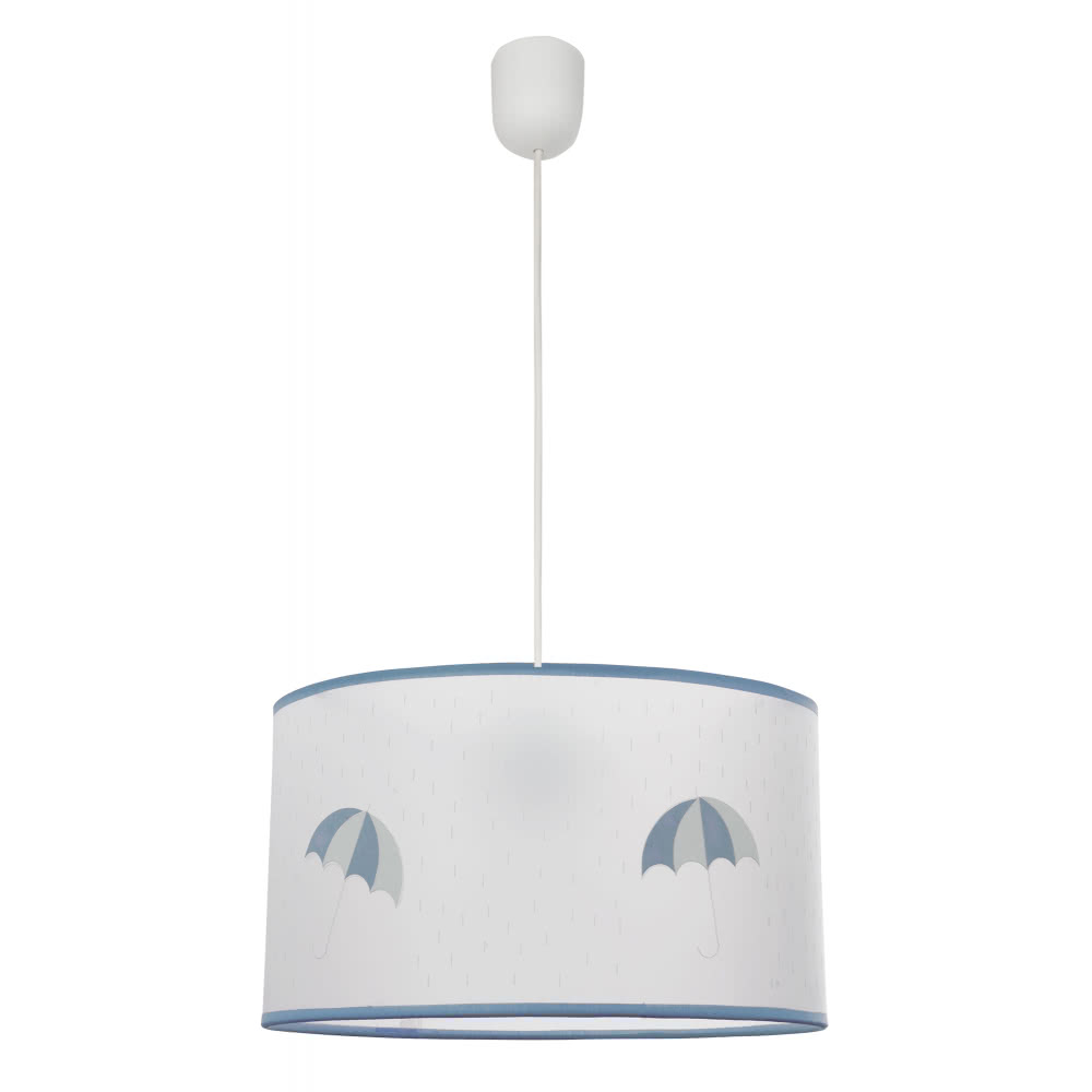 Colgante Lluvia 1xe27 Celeste Regx30d