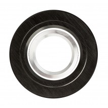 Empotrable Andros Red. 2,5x10x10 Cm Negro/cromo Gu10 Corte 7 Cm