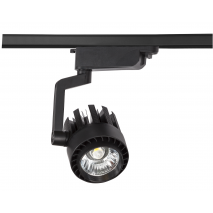Foco Carril 20w 2700k Mulhacen Negro 1400lm  9x9,5x9,5