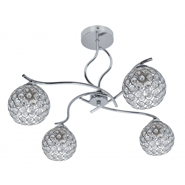 Lampara Balbina 4xe14 Cromo 39x58d Lampara Balbina 4xe14 Cromo 39x58d