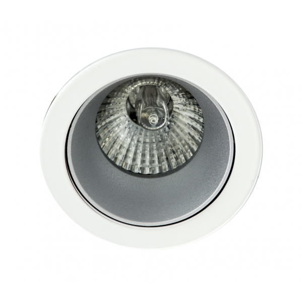 Empotrable Alfabeto 1xgu10 Perla Plata/blanco 8d Orientable Empotrable Alfabeto 1xgu10 Perla Plata/blanco 8d Orientable