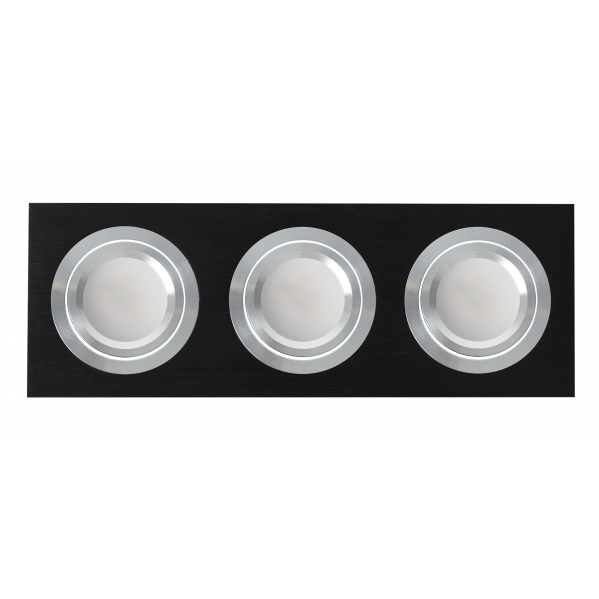 Regleta Foco Empotrar Negro/cro 3xg10 Incluida 18w 4000k 1800lm 26x9x2 Androide Regleta Foco Empotrar Negro/cro 3xg10 Incluida 18w 4000k 1800lm 26x9x2 Androide
