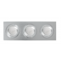 Regleta Foco Empotrar Alumini/cro 3xgu10 Incluida   18w 4000k 1800lm 26x9x2 Androide