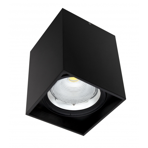 foco Superf. 20w 4000k Cubular 1600lm Negro  21,6x16x16