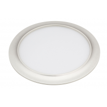 Downlight 15w 3000k Trevor Perla Plata 1200lm 1,5x19x19cm Corte 17d