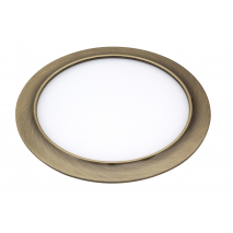 Downlight 20w 3000k Trevor Cuero 1600lm 1,5x23x23 Cm Corte 21d