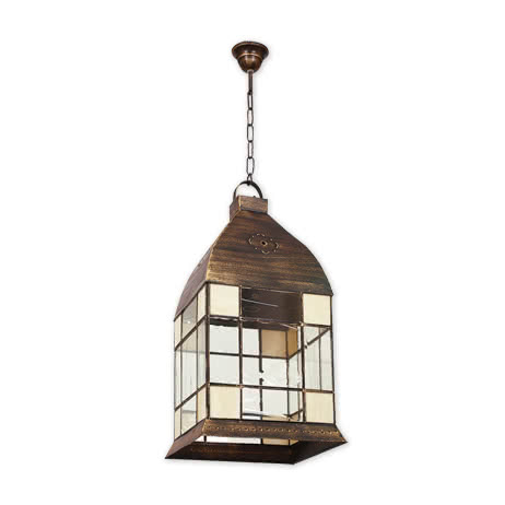 farol Mediano Mudejar 1xe27 Beis REGx26x26 cm.