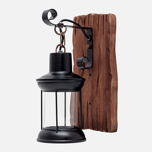 Rustic wall light