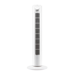 Ventilador De Torre Tero Blanco 3 Vel 50w   Oscilante Temporizador 80x25x25 Cm