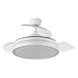 Ventilador Dc Esparta 72w 6120lm Blanco 3 Aspas Desp. 110d 3 Colores C/Remoto+ Temporizador+ Memoria